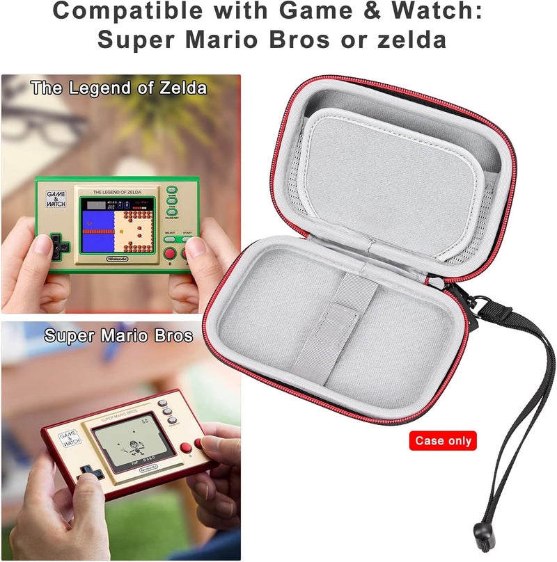 RLSOCO Carrying Case for Nintendo Game & Watch: Super Mario Bros/The Legend of Zelda (Black Zipper) - Image 5